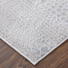 The Rug Corner Feizy Prasad Modern Distressed - Ivory/Silver/Gray