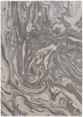The Rug Corner Feizy Prasad Modern Watercolor - Gray/Ivory/Silver  Prasad Modern Watercolor - Gray/Ivory/Silver