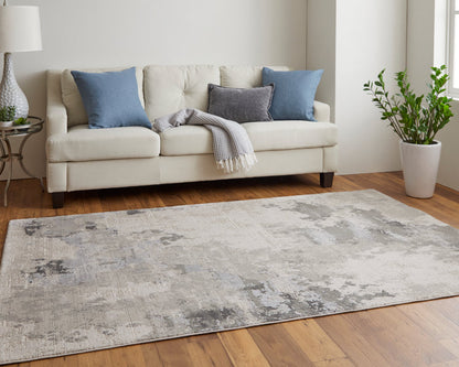 The Rug Corner Feizy Prasad Modern Watercolor - Ivory/Gray