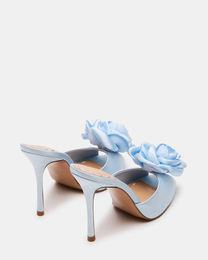 PRIYA FLOWER BLUE SATIN