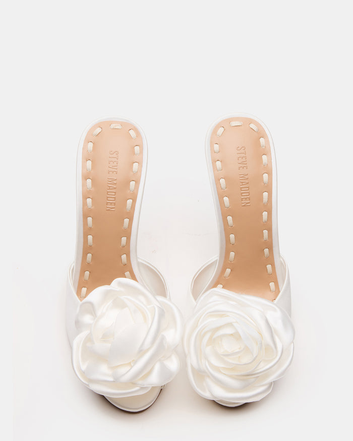 PRIYA FLOWER IVORY SATIN