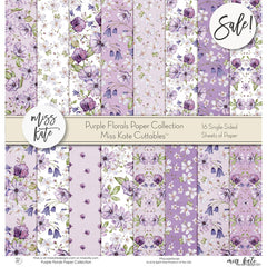 Purple Florals - Paper Pack Single Sided 12X12 (Ss)