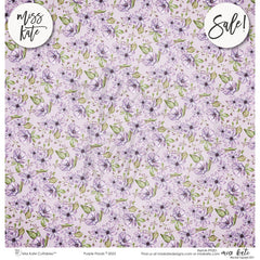Purple Florals - Paper Pack Single Sided 12X12 (Ss)