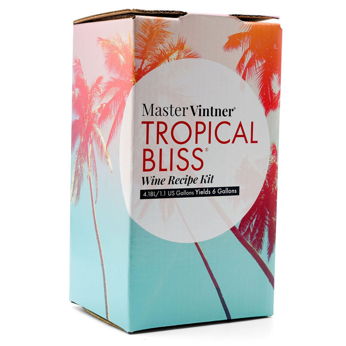 Raspberry Merlot Wine Kit - Master Vintner Tropical Bliss box