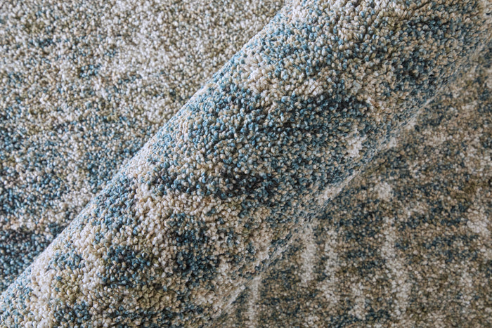 The Rug Corner Feizy Richmond Modern Abstract - Ivory/Blue/Green
