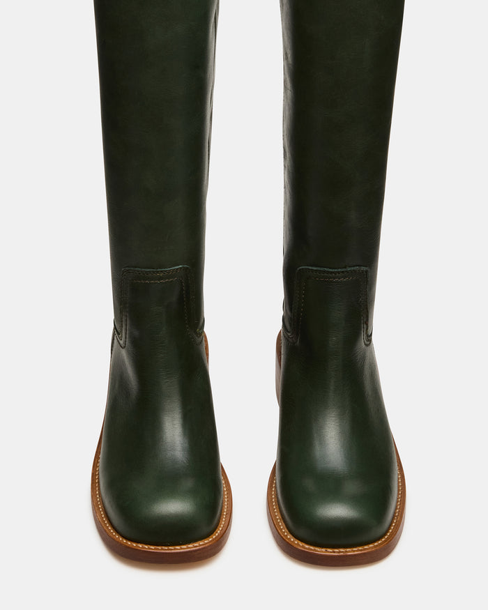 RIGGS DARK GREEN LEATHER