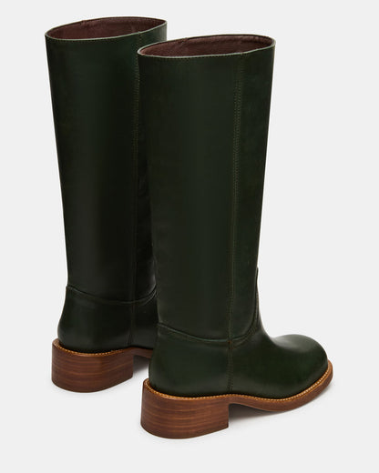 RIGGS DARK GREEN LEATHER