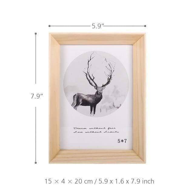 Rustic Wood Picture Frame - Handcrafted & Personalized Home Decor
