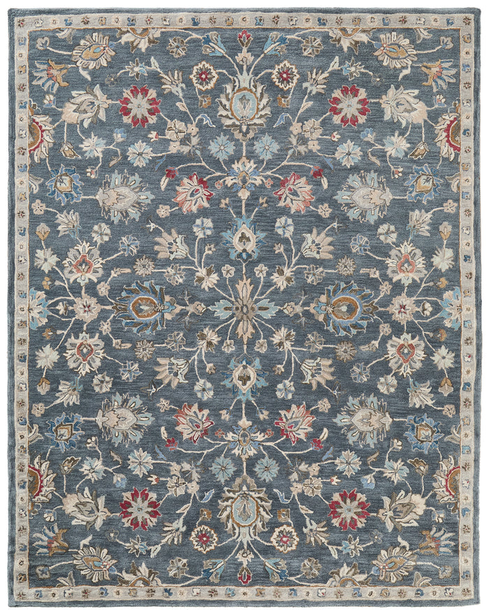 The Rug Corner Feizy Rylan Transitional Oriental - Gray/Ivory/Red