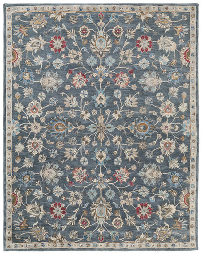 The Rug Corner Feizy Rylan Transitional Oriental - Gray/Ivory/Red