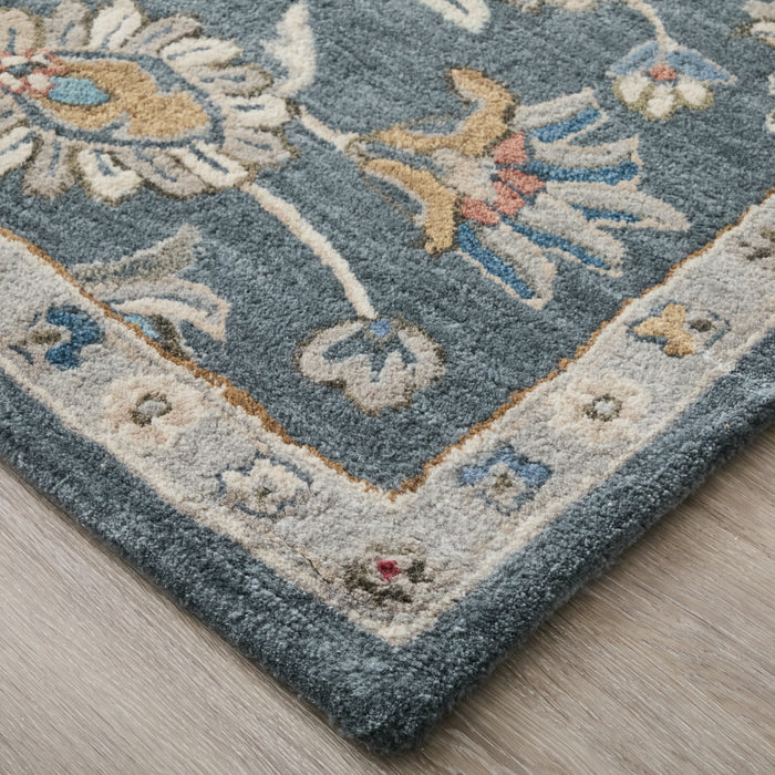 The Rug Corner Feizy Rylan Transitional Oriental - Gray/Ivory/Red