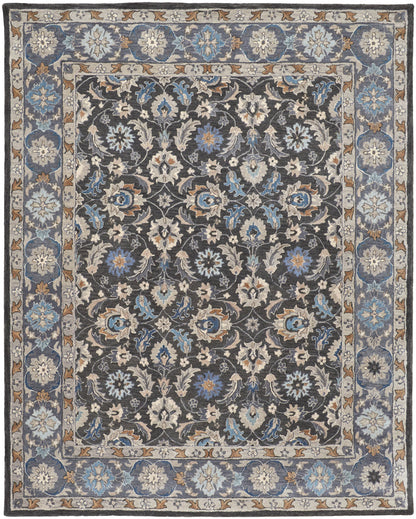 The Rug Corner Feizy Rylan Transitional Oriental - Taupe/Blue/Ivory