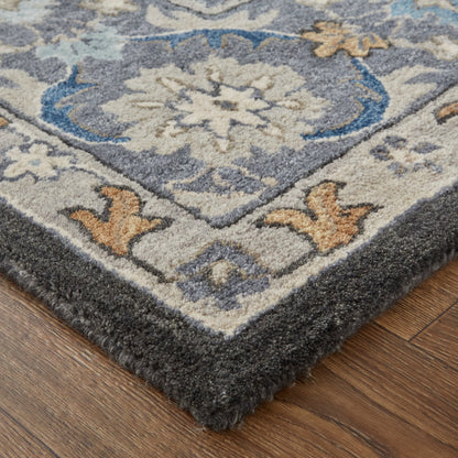 The Rug Corner Feizy Rylan Transitional Oriental - Taupe/Blue/Ivory