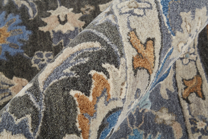 The Rug Corner Feizy Rylan Transitional Oriental - Taupe/Blue/Ivory