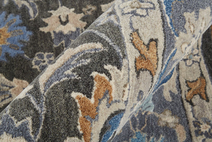The Rug Corner Feizy Rylan Transitional Oriental - Taupe/Blue/Ivory