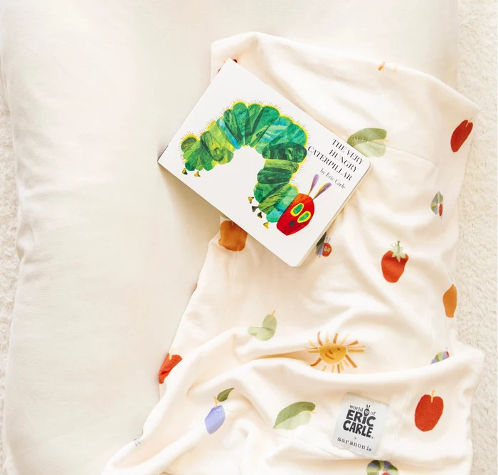 Saranoni Minky Stretch Luxe Blankets - The Very Hungry Caterpillar