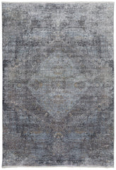 The Rug Corner Feizy Sarrant Transitional Distressed - Gray/Silver/Ivory  Sarrant Transitional Distressed - Gray/Silver/Ivory