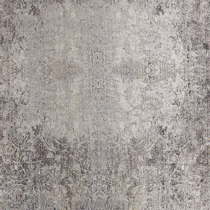 The Rug Corner Feizy Sarrant Transitional Medallion - Gray/Ivory/Tan