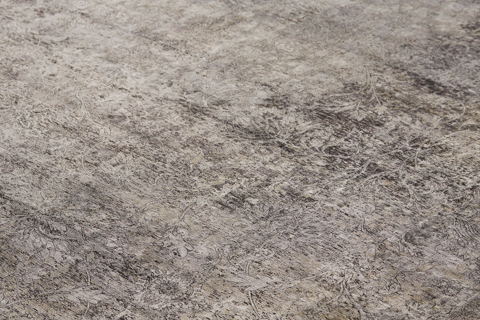 The Rug Corner Feizy Sarrant Transitional Medallion - Gray/Ivory/Tan