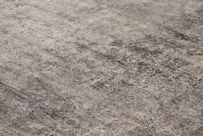The Rug Corner Feizy Sarrant Transitional Medallion - Gray/Ivory/Tan