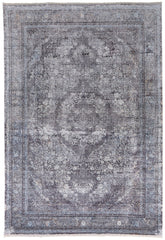 The Rug Corner Feizy Sarrant Transitional Medallion - Gray/Silver/Ivory  Sarrant Transitional Medallion - Gray/Silver/Ivory