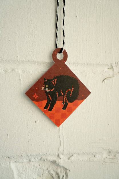 Scaredy Cat Season Ornament Card