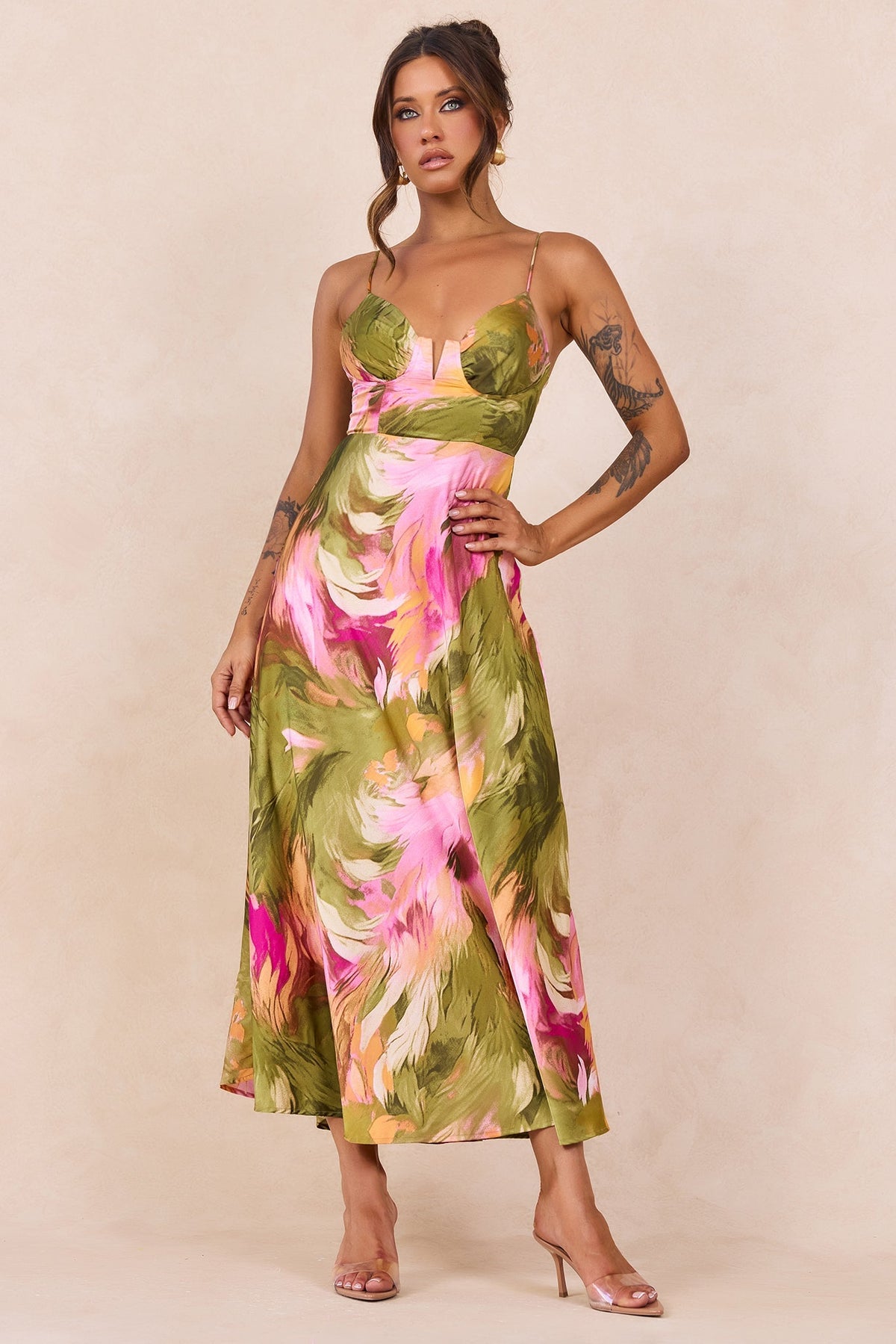 Send Love Maxi Dress - Purple Multi