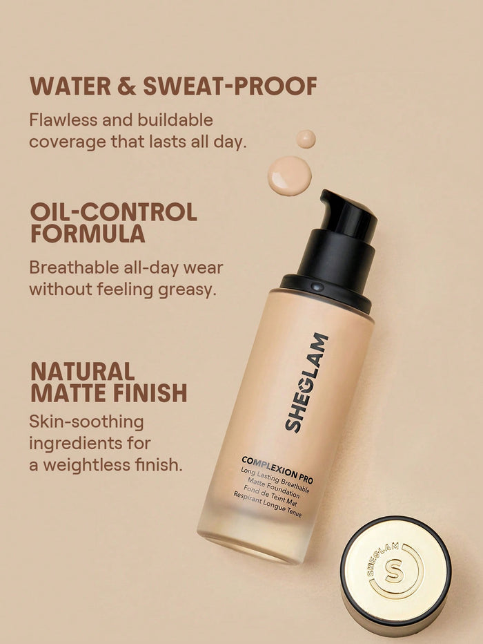 Sheglam Complexion Pro Long Lasting Breathable Matte Foundation - Buttercream