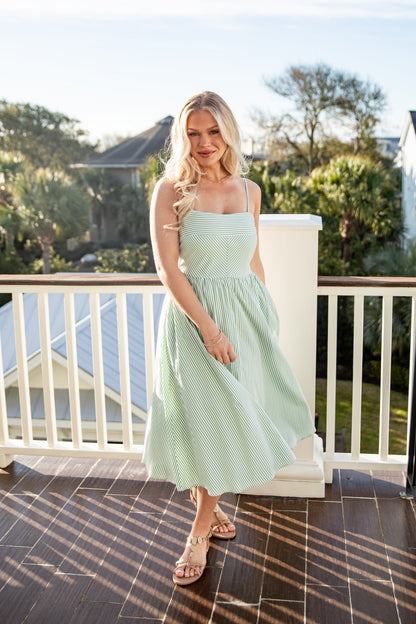 Sweetest Thing Stripe Midi Dress