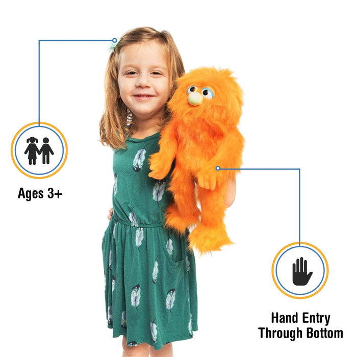Silly Puppets 14" Monster - Orange