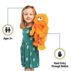 Silly Puppets 14" Monster - Orange