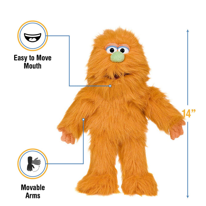 Silly Puppets 14" Monster - Orange