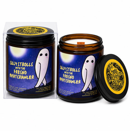 Silly Strolls with the Fresno Nightcrawler Candle