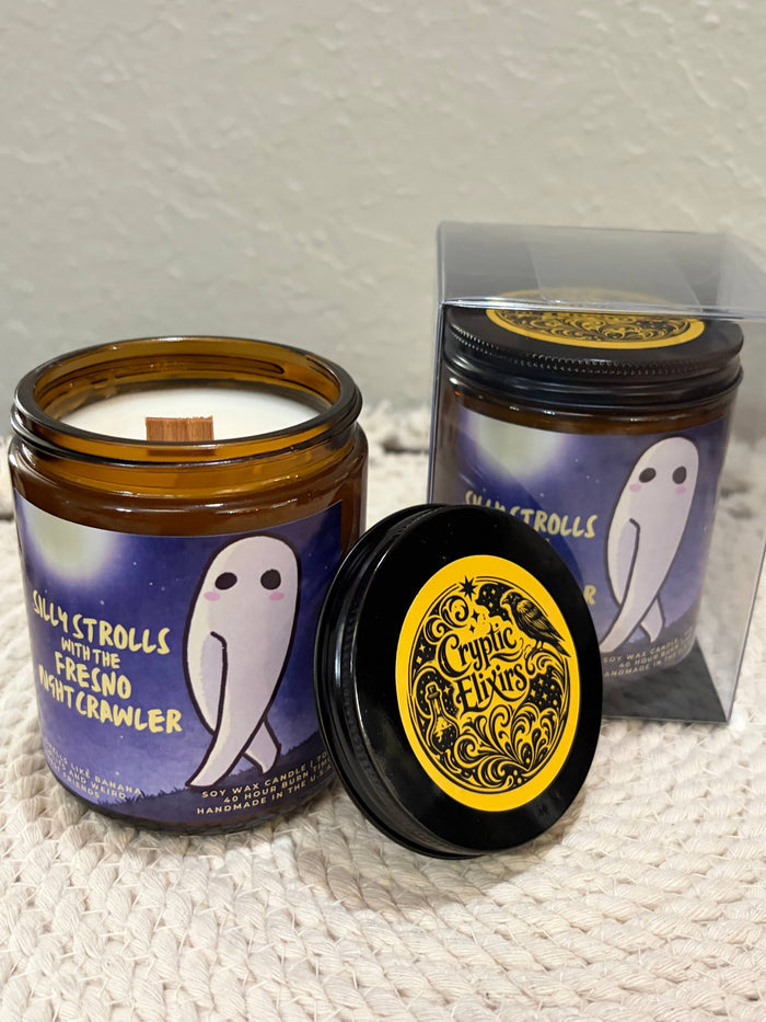 Silly Strolls with the Fresno Nightcrawler Candle