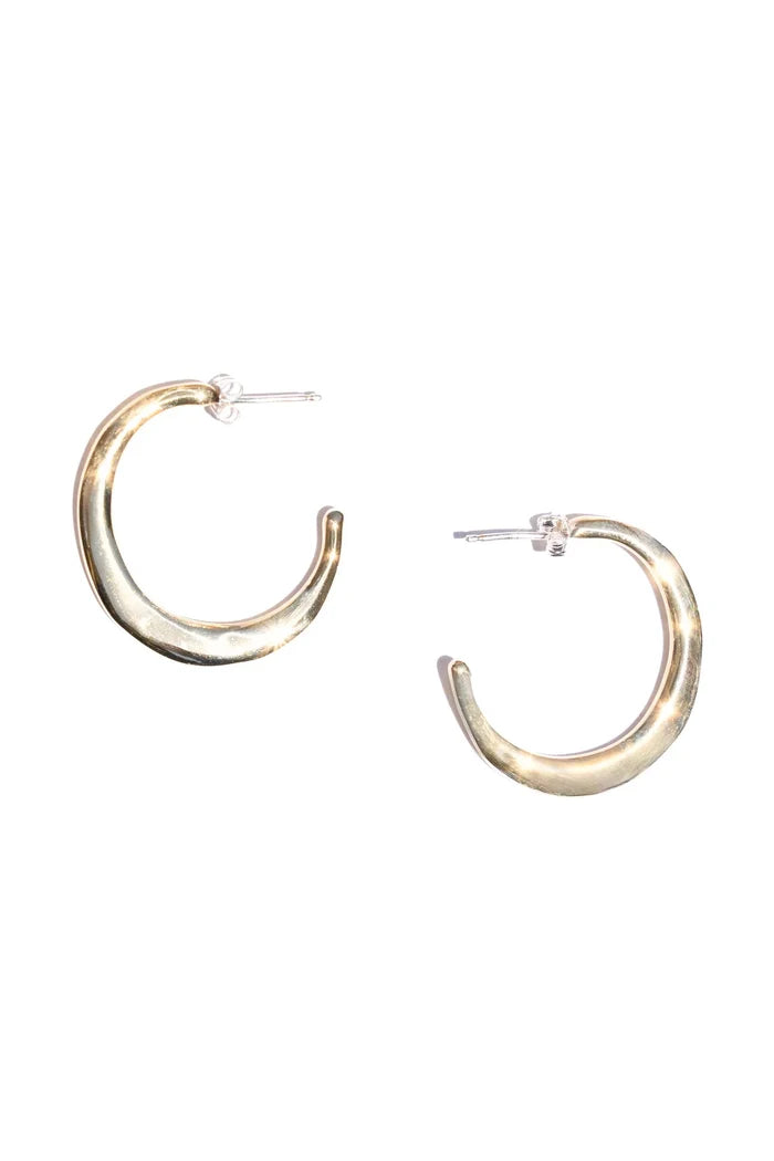 SIRENA HOOPS | Brass - MONEH BRISEL JEWELRY