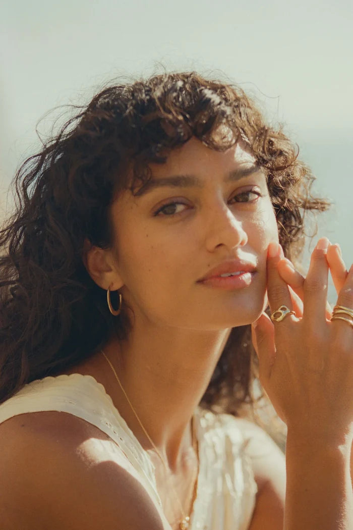 SIRENA HOOPS | Brass - MONEH BRISEL JEWELRY