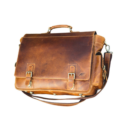 Sitka Leather Messenger Bag