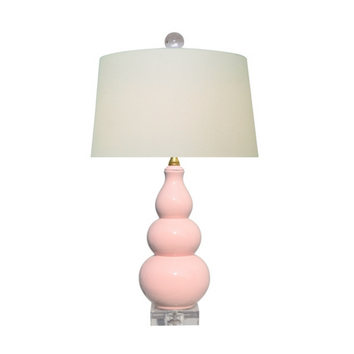Soft Pink Gourd Lamp