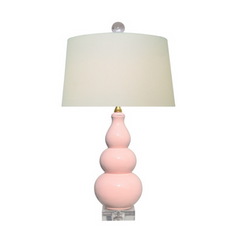 Soft Pink Gourd Lamp