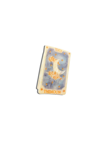 Solar Eclipse Hand-painted Moon Tarot Card Hair Claw