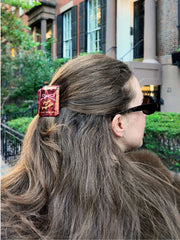 Solar Eclipse Hand-painted Pride & Prejudice Book Hair Claw