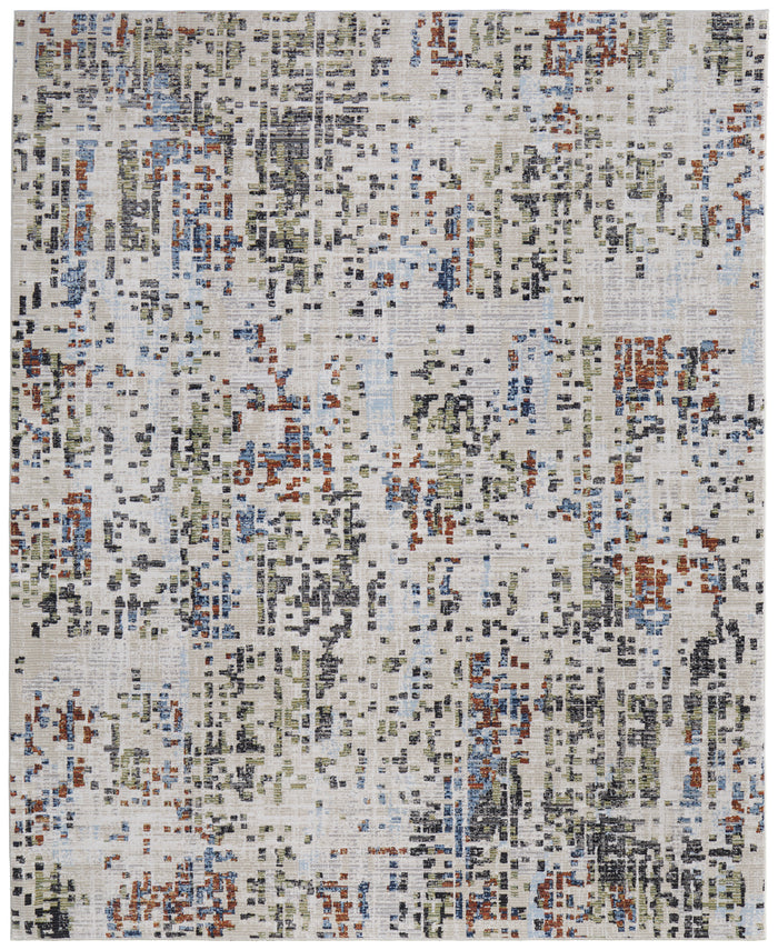 The Rug Corner Feizy Sonora Modern Abstract - Ivory/Green/Blue