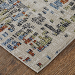 The Rug Corner Feizy Sonora Modern Abstract - Ivory/Green/Blue