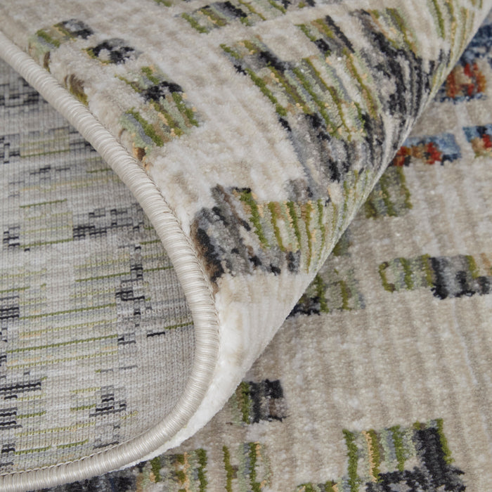 The Rug Corner Feizy Sonora Modern Abstract - Ivory/Green/Blue