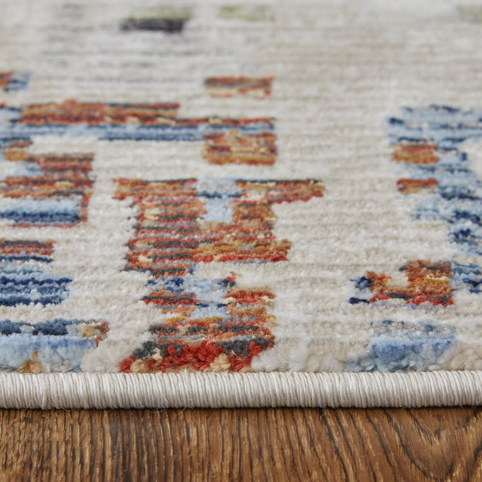 The Rug Corner Feizy Sonora Modern Abstract - Ivory/Green/Blue