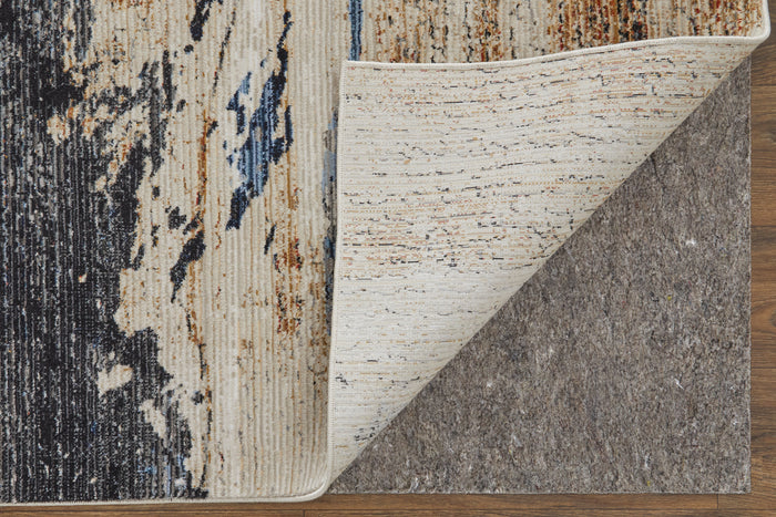 The Rug Corner Feizy Sonora Modern Abstract - Tan/Blue/Gray