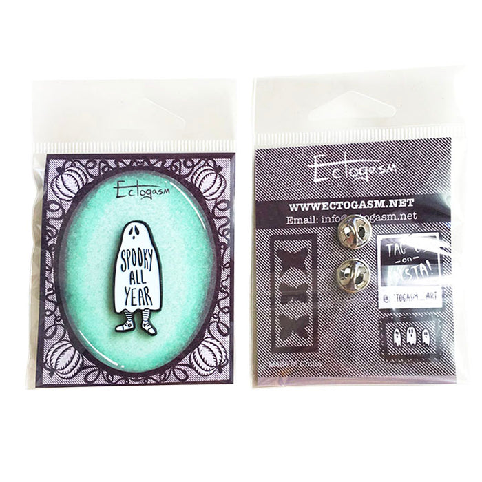 Spooky All Year Ghost Pin