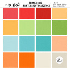 Summer Love-Printed Smooth Cardstock Single-Sided