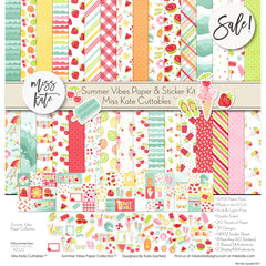 Summer Vibes - Paper & Sticker Kit 12X12 (Ds)