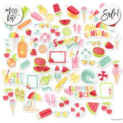 Summer Vibes - Paper & Sticker Kit 12X12 (Ds)